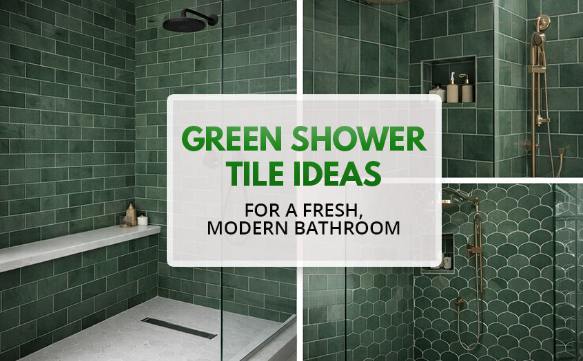 Green Shower Tile Ideas for a Fresh, Modern Bathroom - Pebble Tile Shop