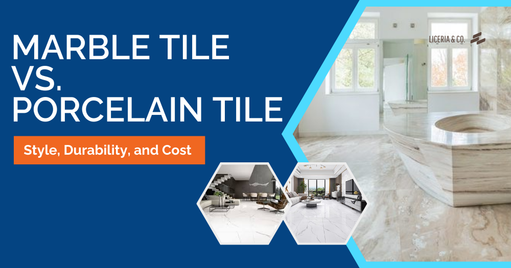 Marble Tile vs. Porcelain Tile Style, Durability, and Cost