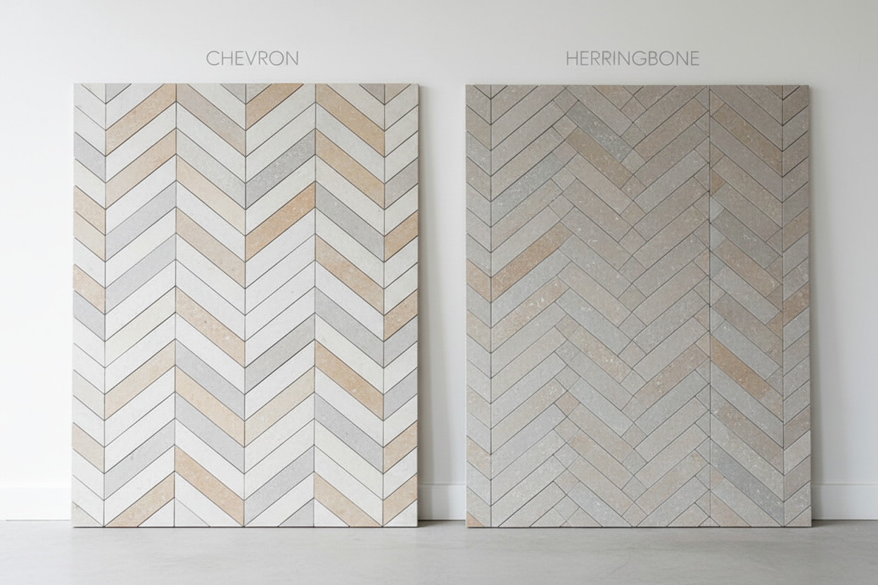 Chevron vs Herringbone Tile Pattern: What's the Difference & Which Should You Choose?