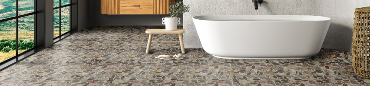 Sliced Pebble Tile - Pebble Tile Shop