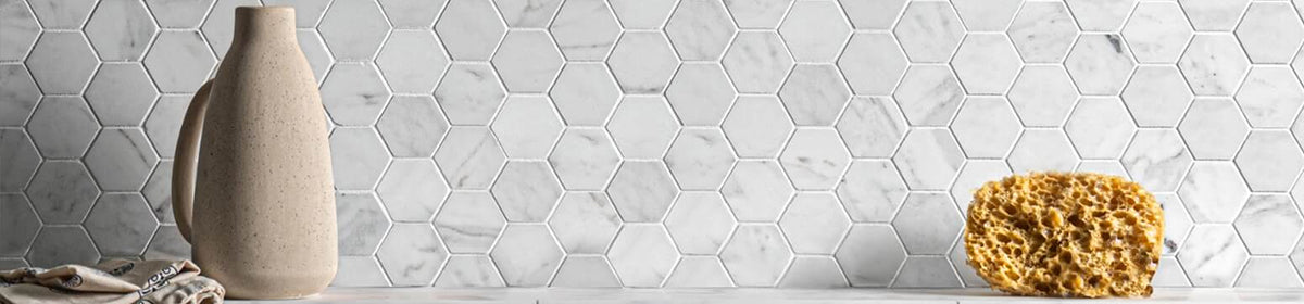 Hexagon Mosaic Tiles - Pebble Tile Shop