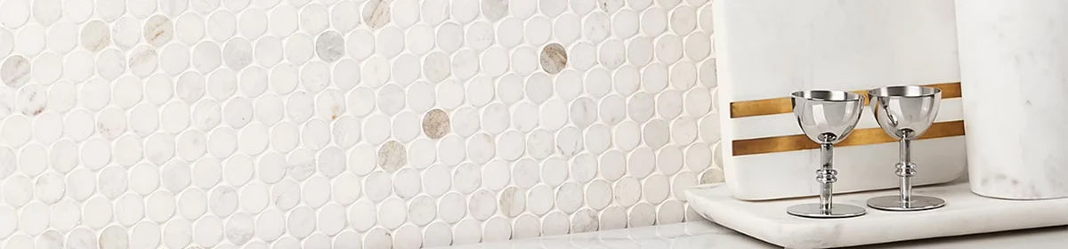 Moon Stone Mosaic Tiles - Pebble Tile Shop