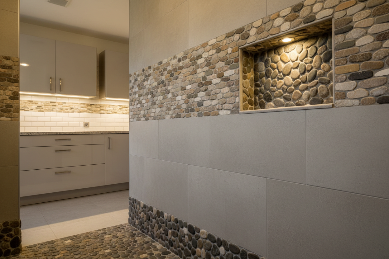 All Pebble Tile Borders