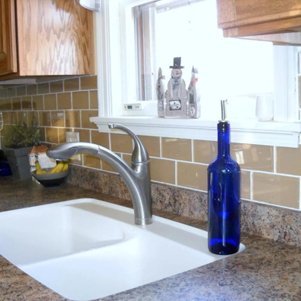 Champagne Glass Subway Tile 3" x 6" Stain-Resistant 8mm Thick Durable Glass for Kitchen Backsplash, Bathroom Walls, Home Decor & More - Pebble Tile Shop
