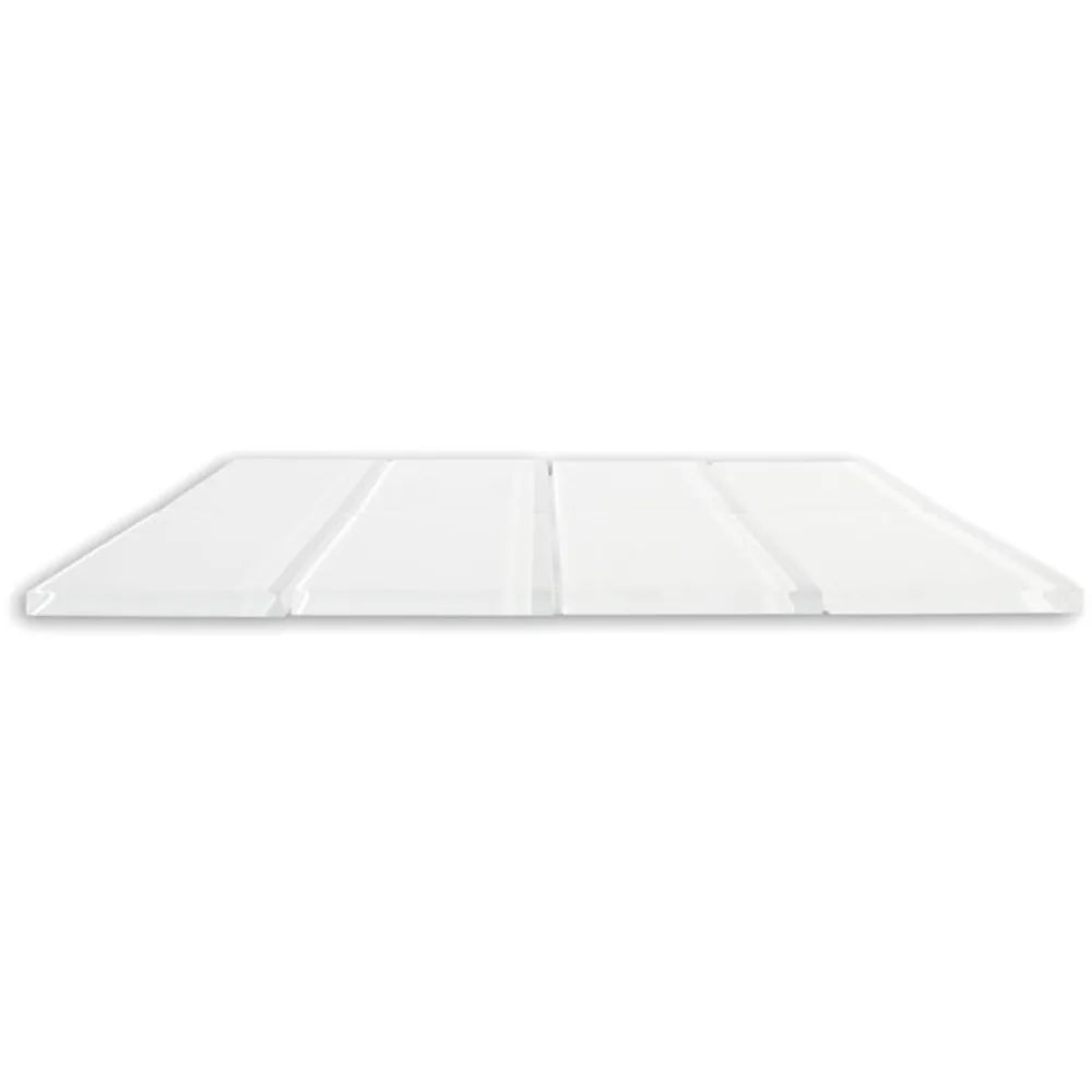 White Glass Subway Tile 3" x 6" Stain-Resistant 8mm Thick Durable Glass for Kitchen Backsplash, Bathroom Walls, Home Decor & More - Pebble Tile Shop