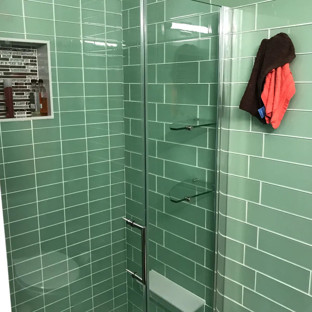 Surf Glass 4" x 12" Subway Tile - Pebble Tile Shop