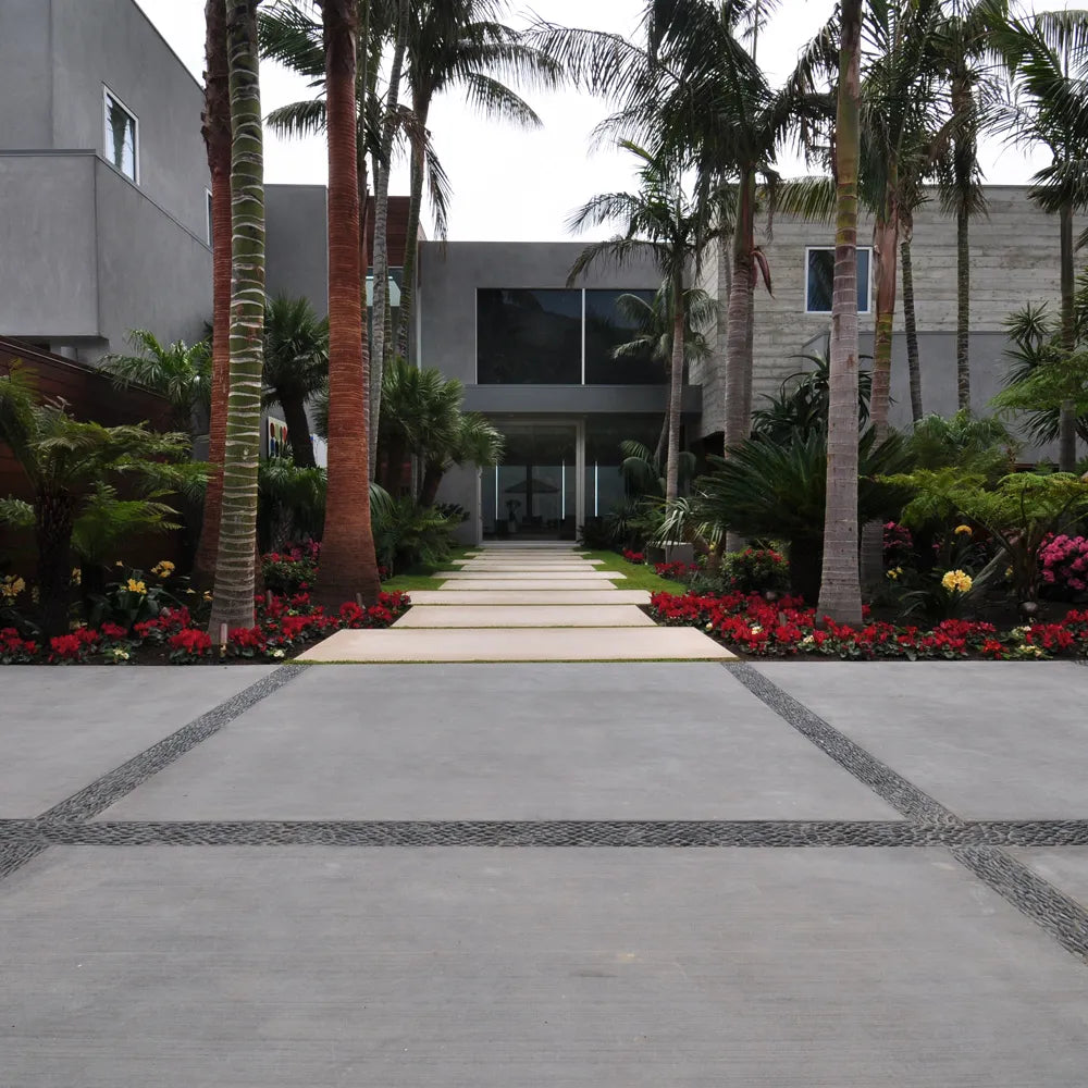 Charcoal Black Standing Pebble Tile 6" x 12" Premium Natural Stone for Bathroom Kitchen Backsplash Wall Decor and Landscaping - Pebble Tile Shop