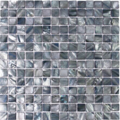 Dolphin Grey Pearl Shell Tile - Pebble Tile Shop