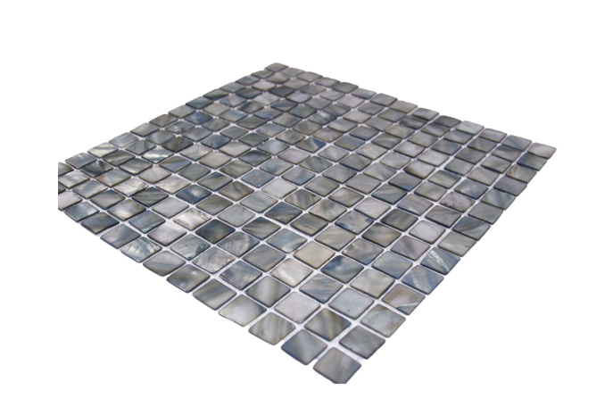 Dolphin Grey Pearl Shell Tile - Pebble Tile Shop