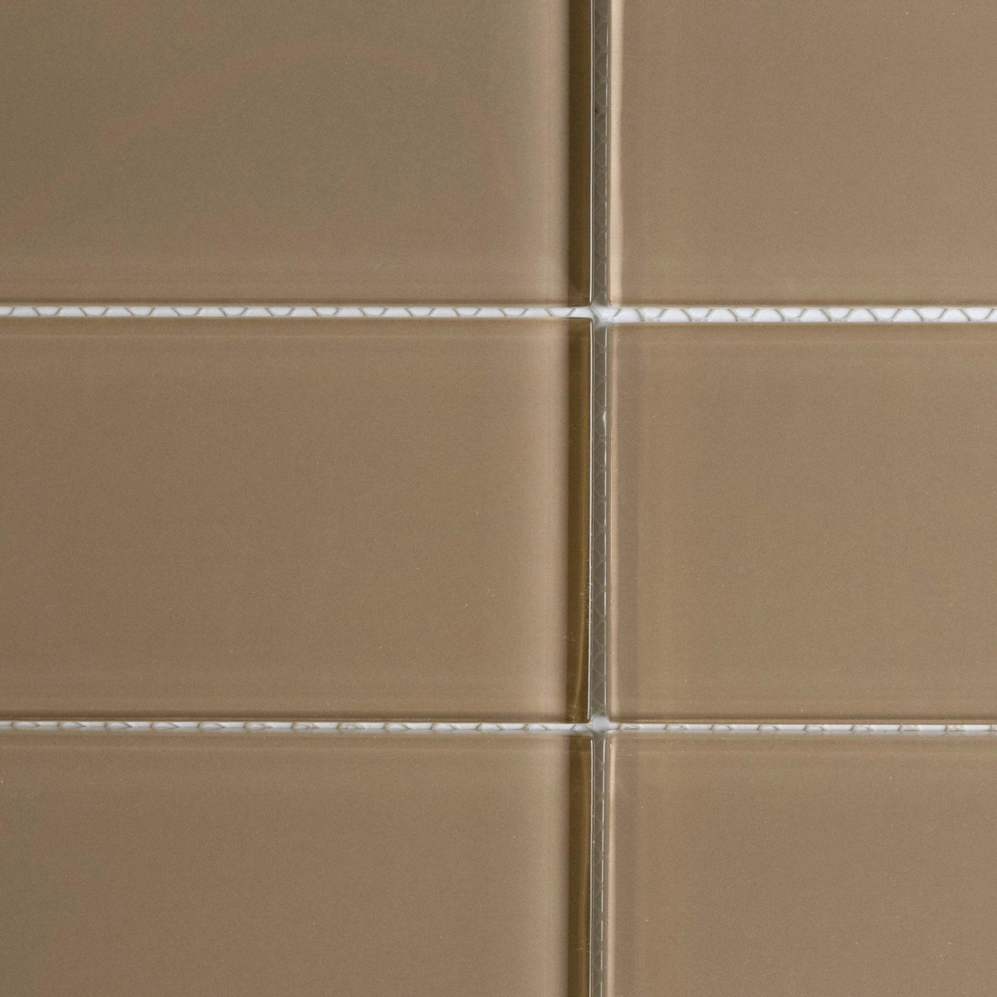 Champagne Glass Subway Tile 3" x 6" Stain-Resistant 8mm Thick Durable Glass for Kitchen Backsplash, Bathroom Walls, Home Decor & More - Pebble Tile Shop