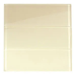Cream Glass 4x16 Subway Tile - Pebble Tile Shop