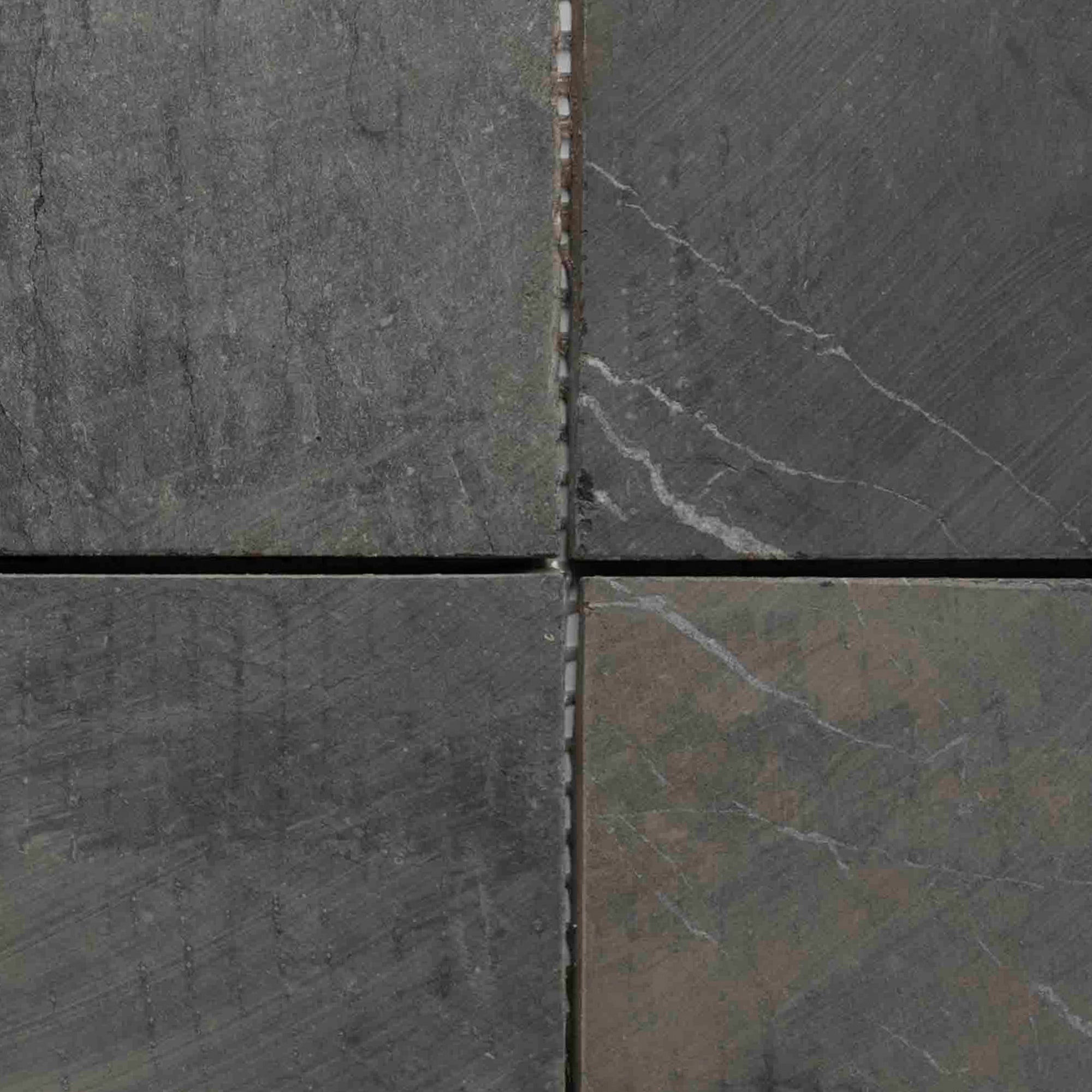 Grey Natural Sliced River Rock - 12" x 12" Natural Hand-Selected Stones for Bathroom Kitchen Backsplashes Floors Walls and Outdoor Spaces - Pebble Tile Shop