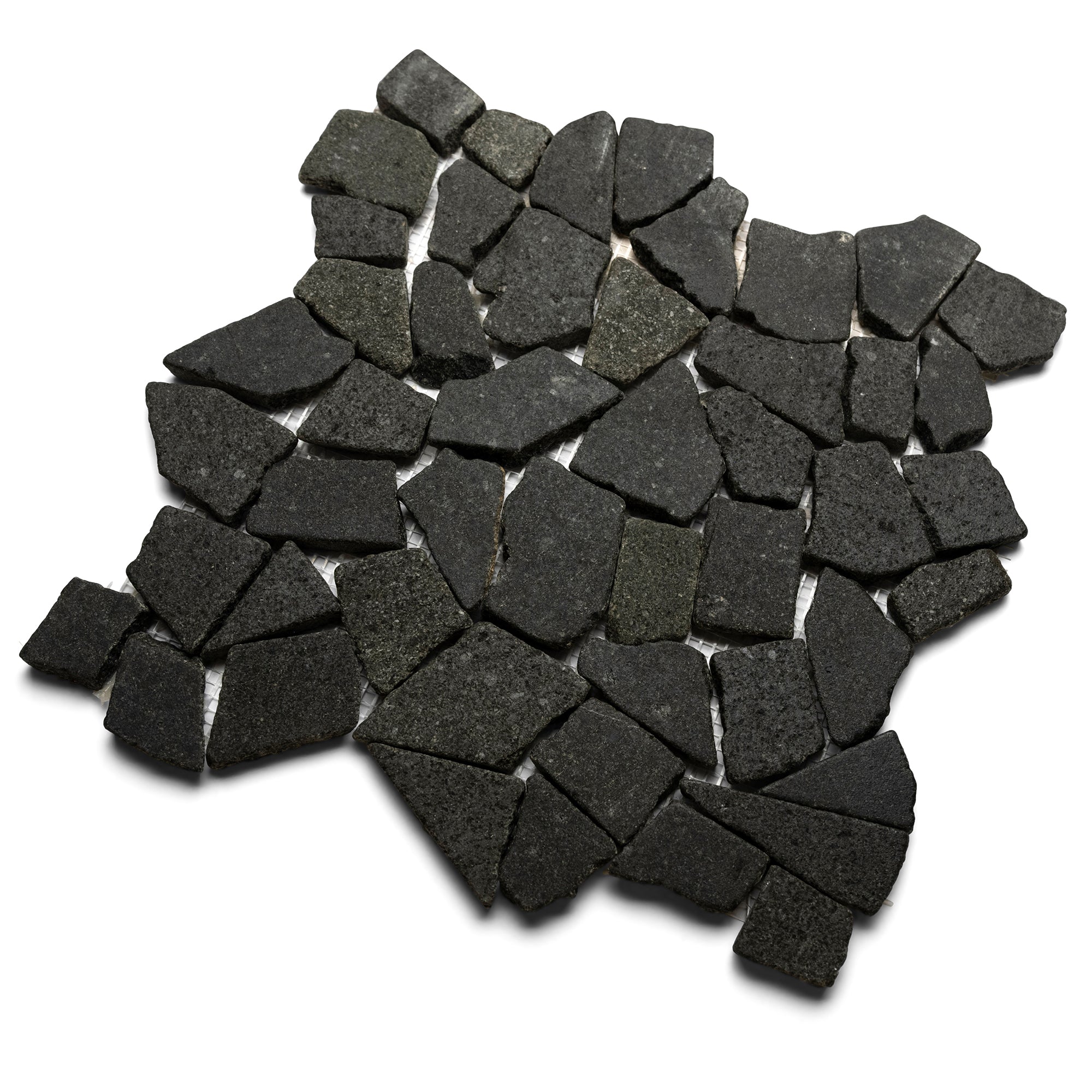 Glazed Black Mosaic Tile | Pebble Tile Shop