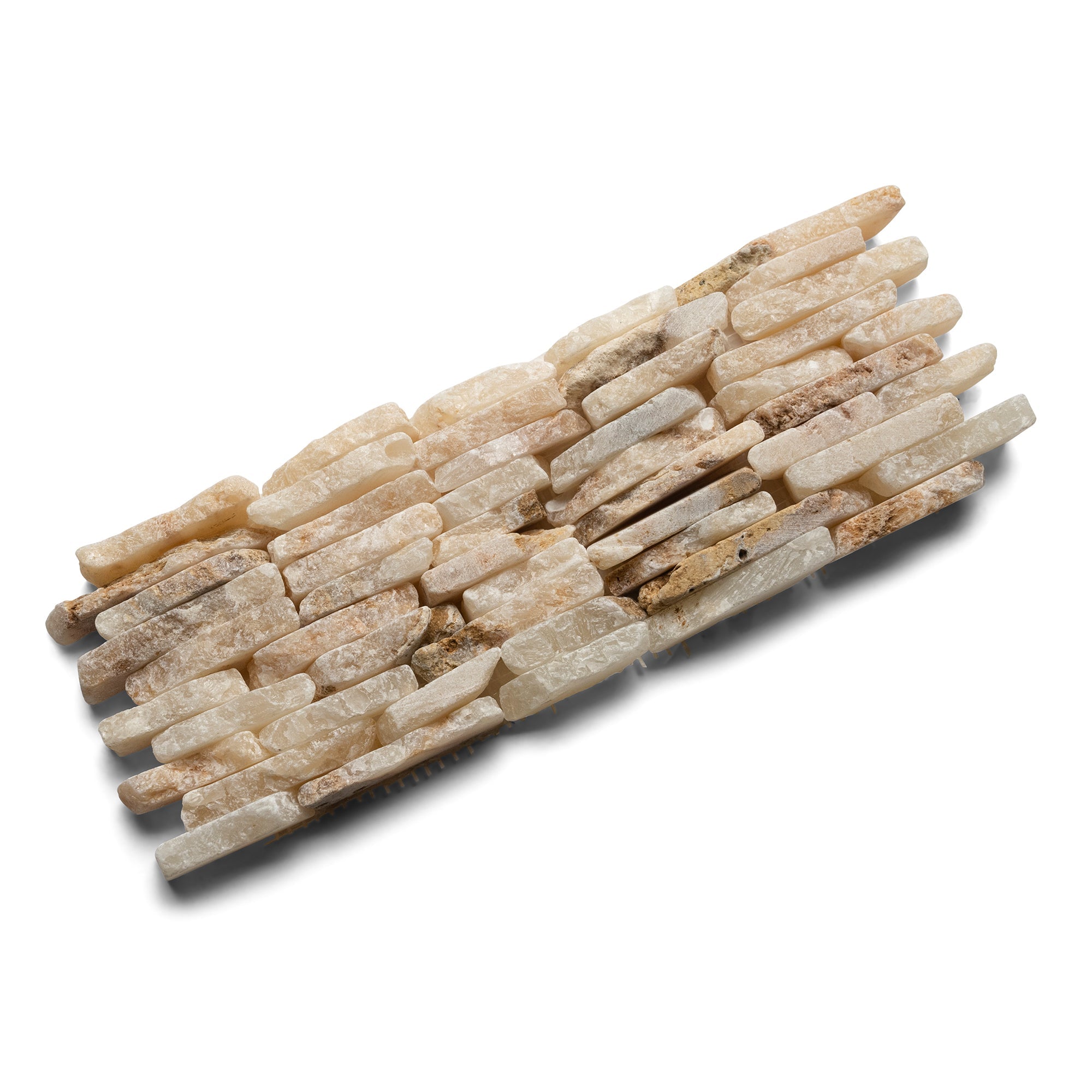 Mixed Quartz Standing Mosaic Tile - Pebble Tile Shop