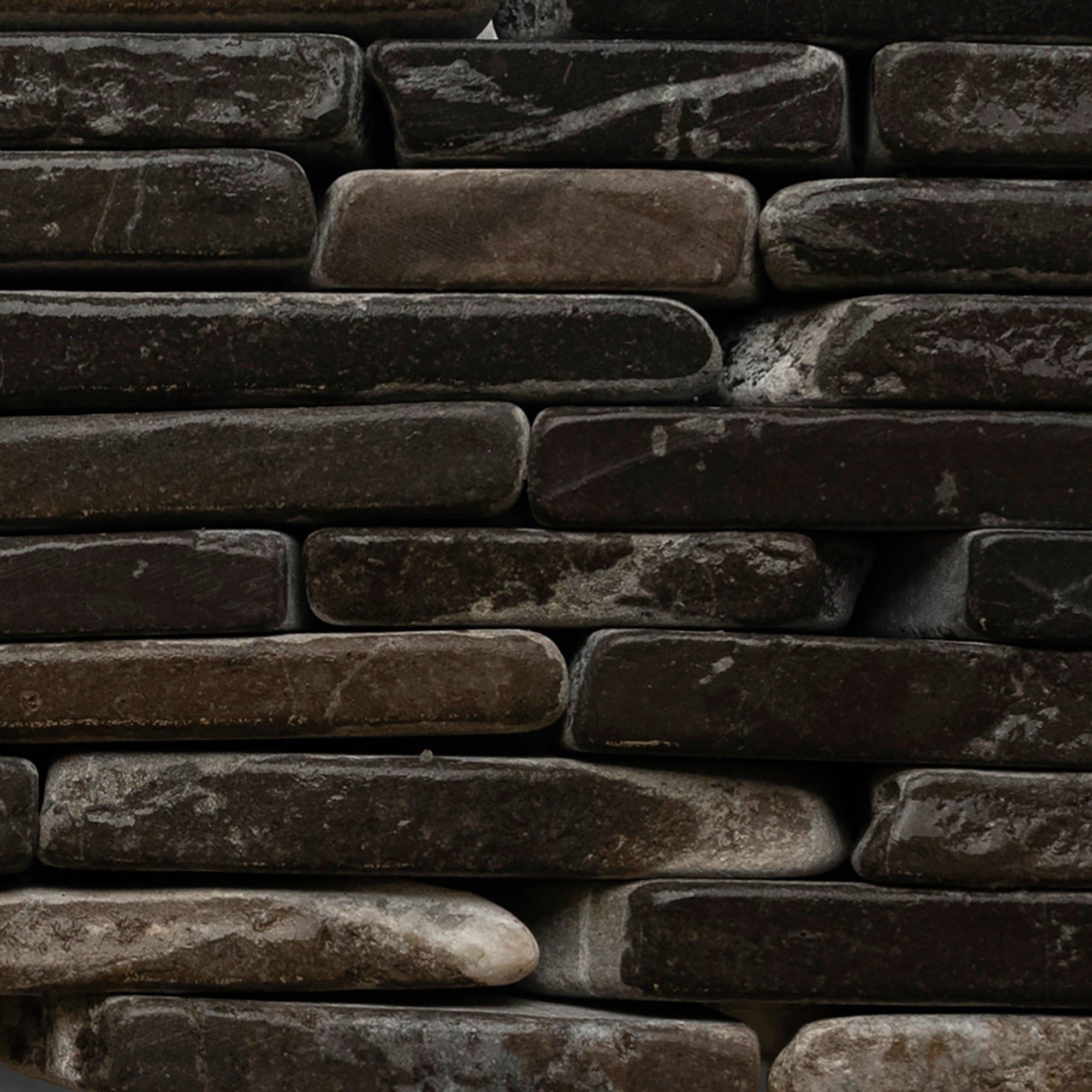 Grey Standing Mosaic Tile - Pebble Tile Shop