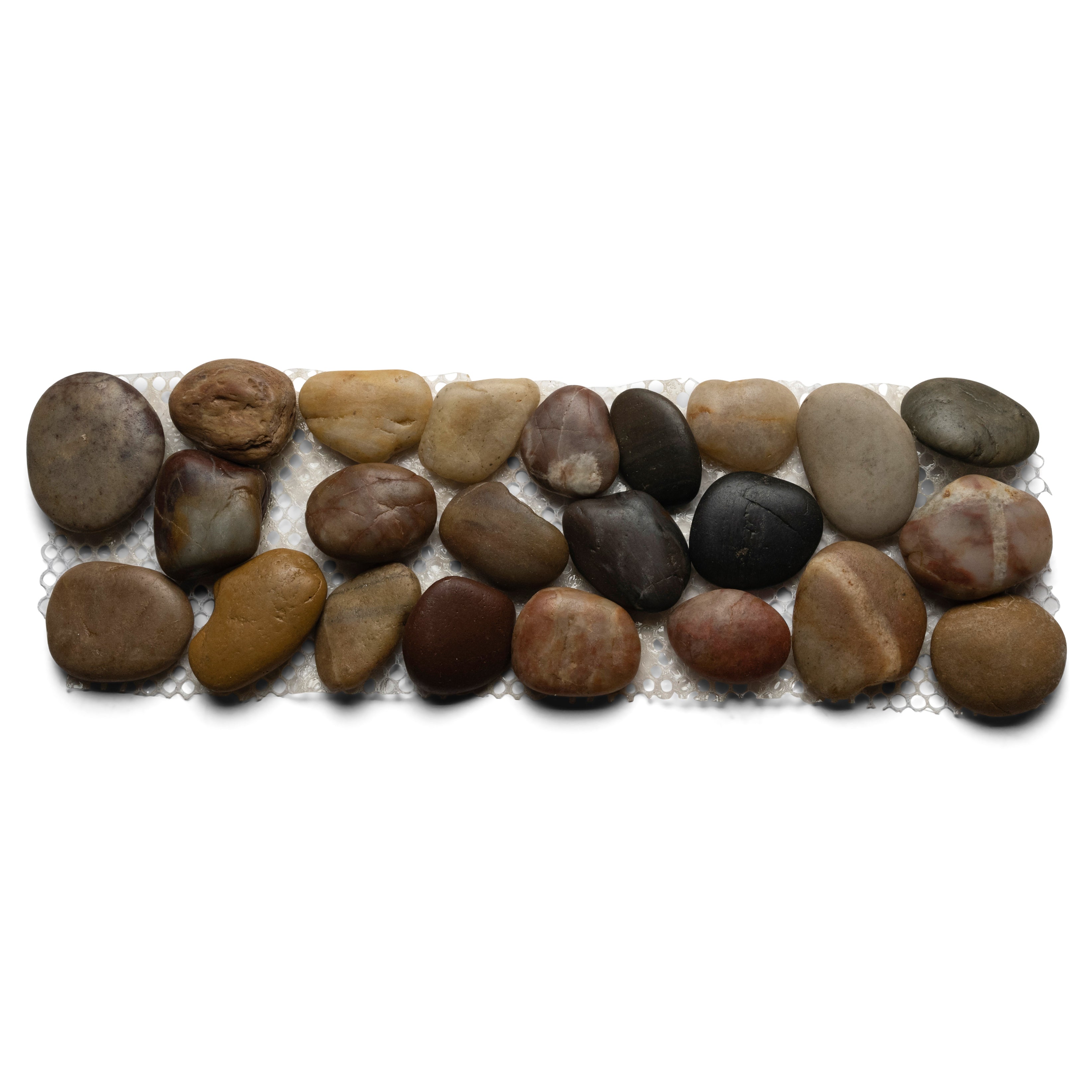 Polished Cobblestone Pebble Tile Border - Pebble Tile Shop
