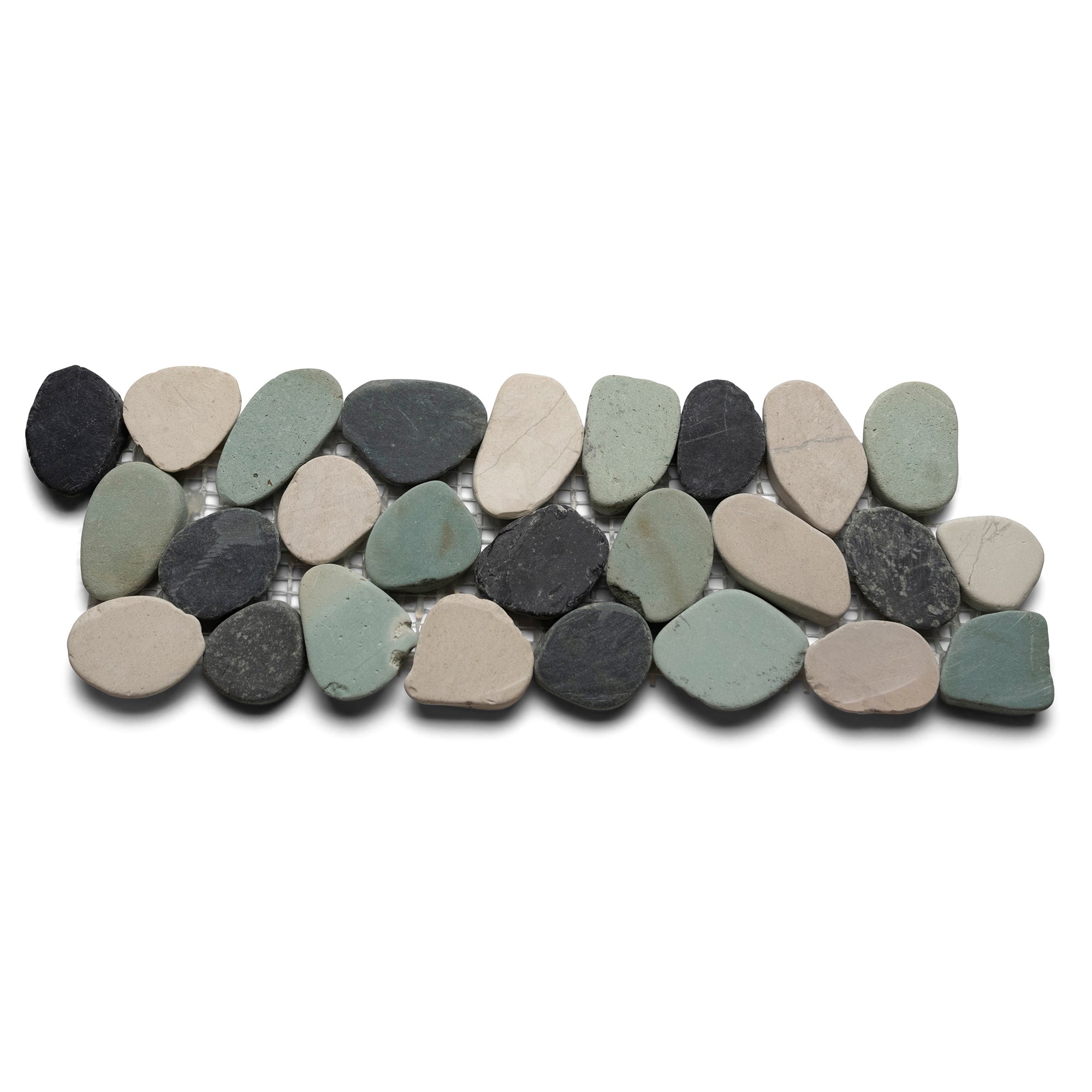 Sliced Bali Turtle Pebble Tile Border - Pebble Tile Shop