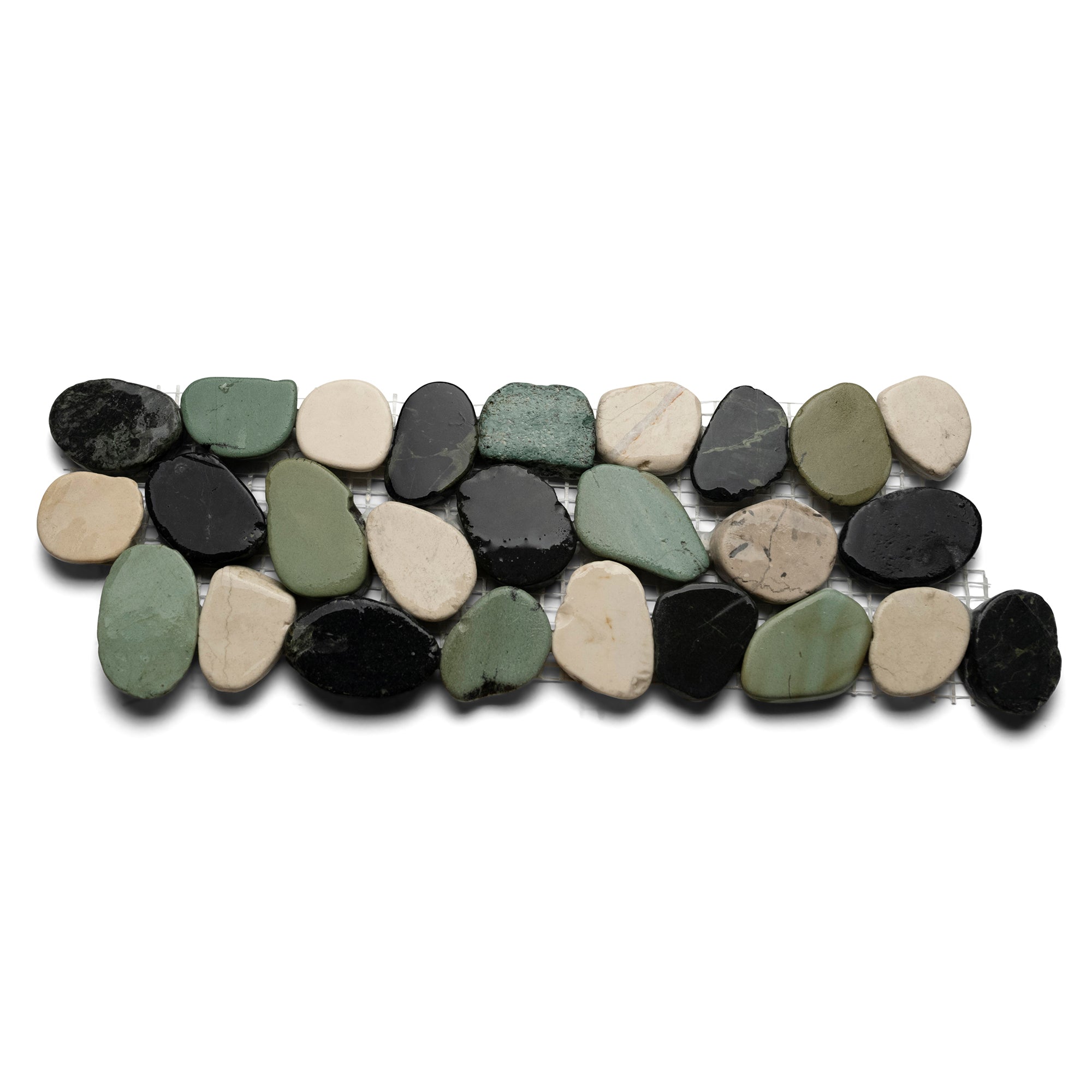 Sliced Bali Turtle Pebble Tile Border - Pebble Tile Shop
