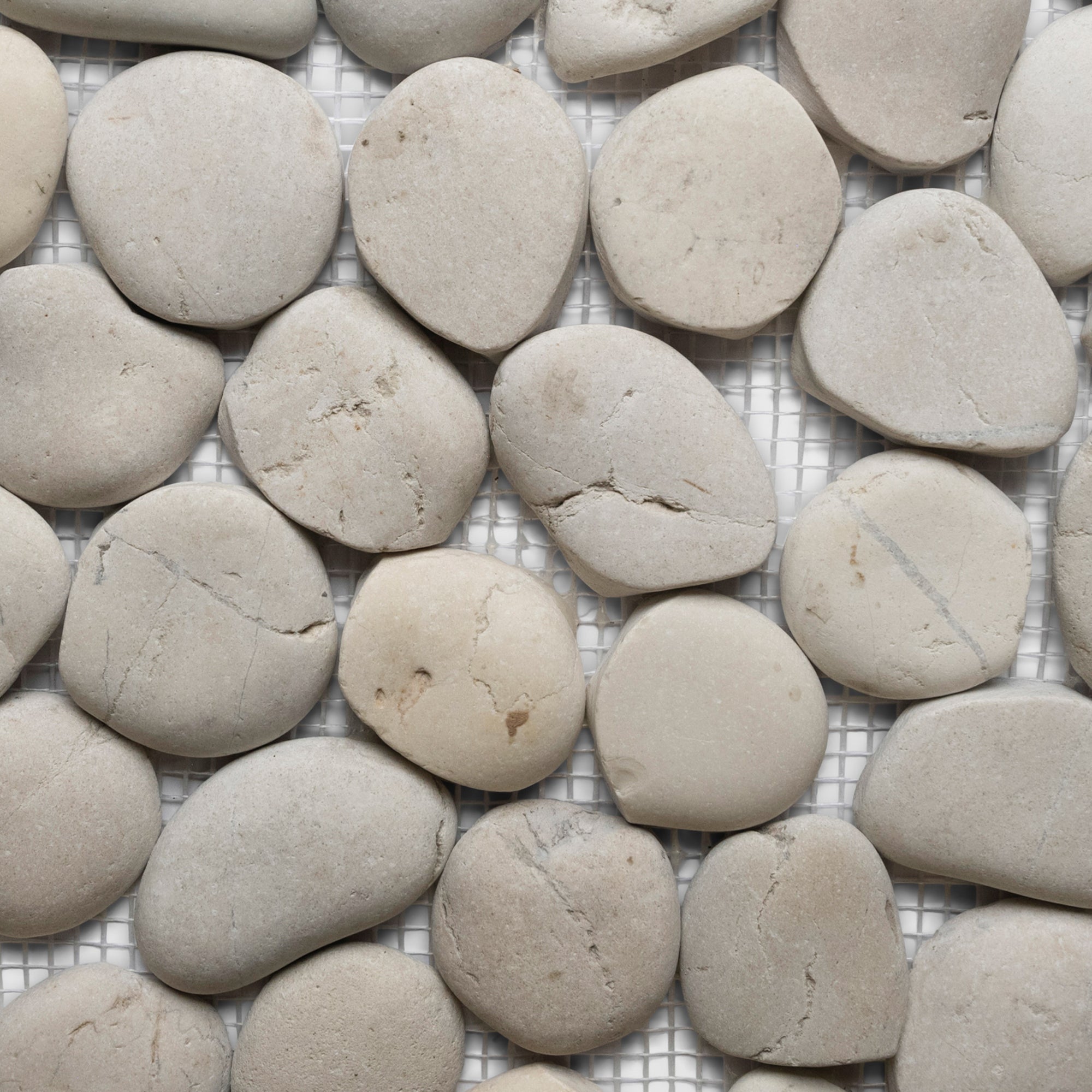 White Pebble Tile - Pebble Tile Shop