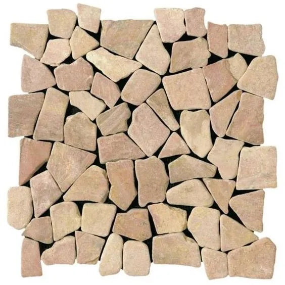 Red Mosaic Tile - Pebble Tile Shop