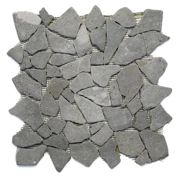 トップス pellicule sp motif stone PK Gray Stone Grey Mosaic Tile | Stone Mosaic Tiles | Pebble Tile Shop