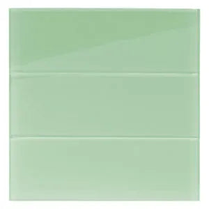 Surf Glass Subway Tile 12" x 12" Stain-Resistant 8mm Thick Durable Glass for Kitchen Backsplash, Bathroom Walls, Home Decor & More - Pebble Tile Shop