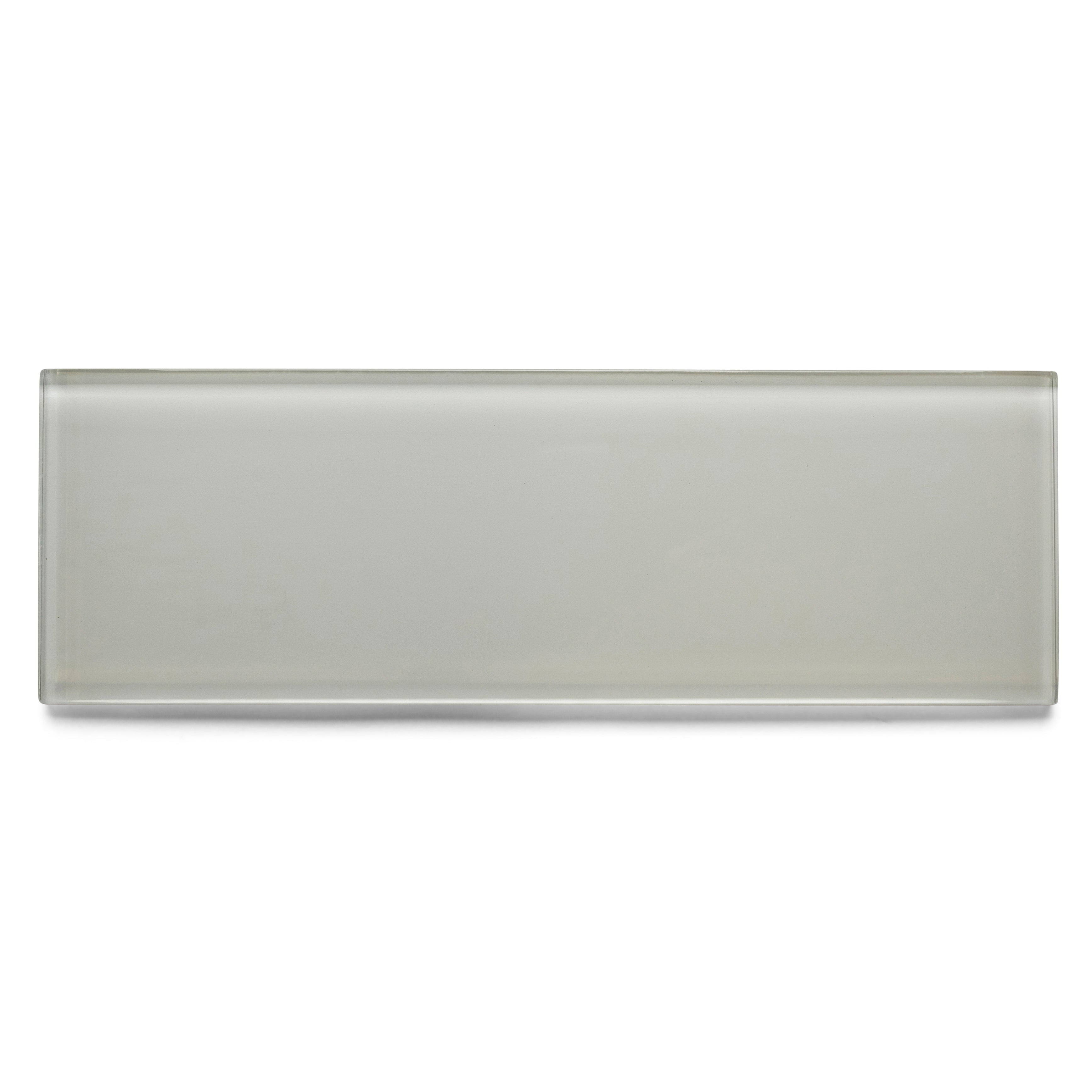 White Glass Subway Tile 4" x 12" Stain-Resistant 8mm Thick Durable Glass for Kitchen Backsplash, Bathroom Walls, Home Decor & More - Pebble Tile Shop