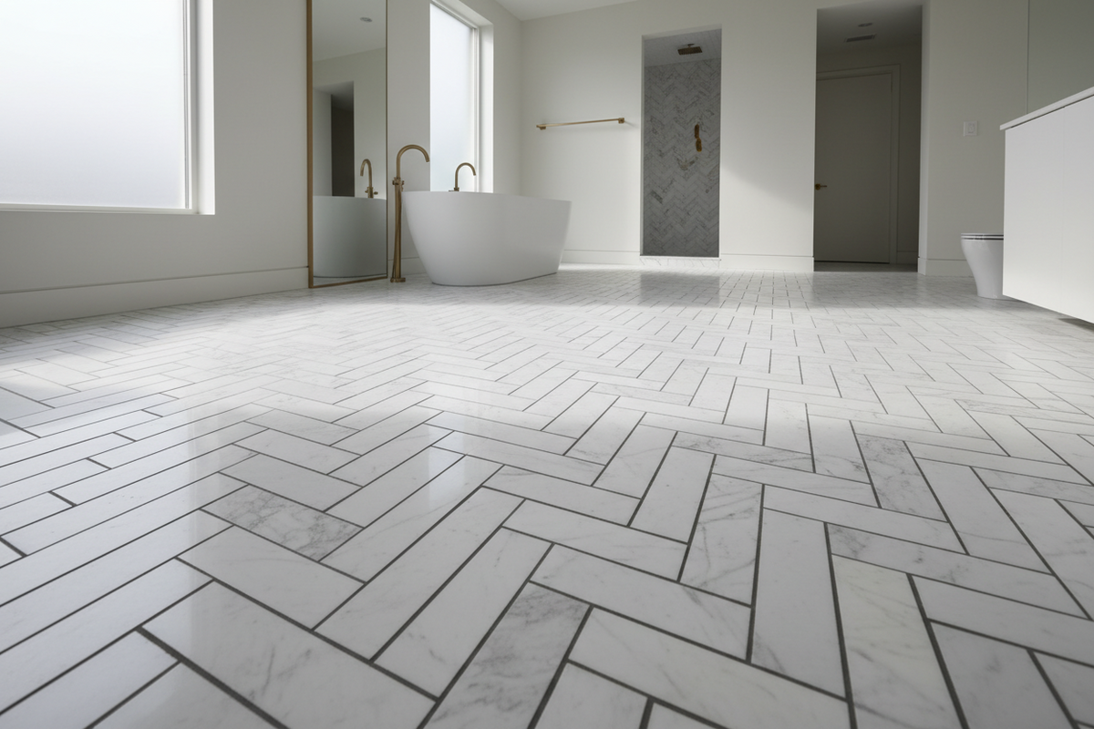 Herringbone Tile Pattern: The Complete Homeowner's Guide - Pebble Tile Shop