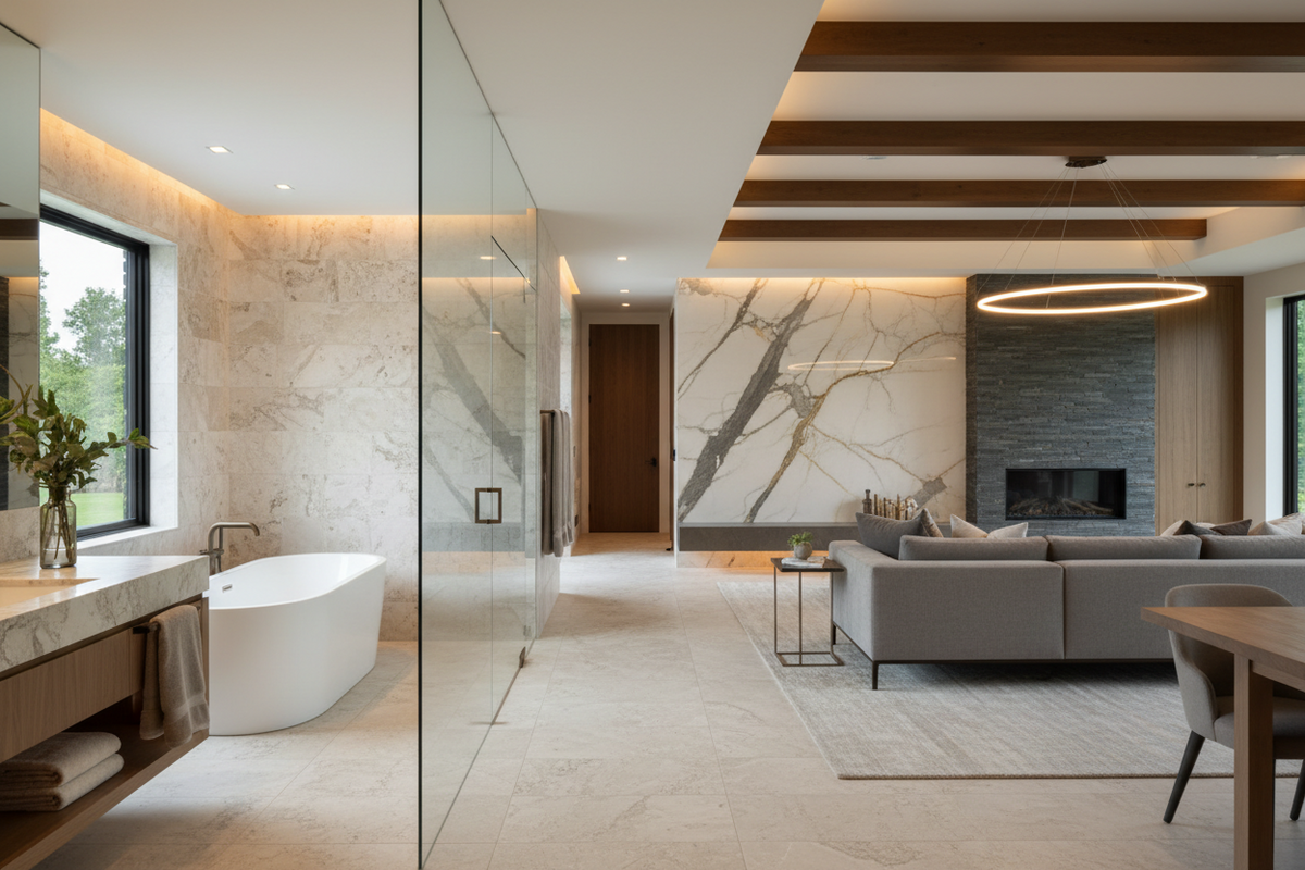 Natural Stone Wall Tiles: Cost, Pros & Cons for American Homes - Pebble Tile Shop
