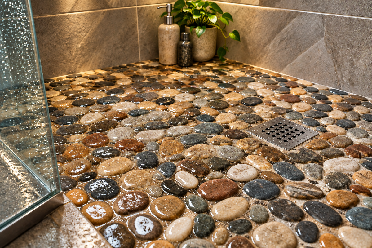 Pebble Tile Shower Floors: Pros, Cons, and Are They Still in Style in 2026?