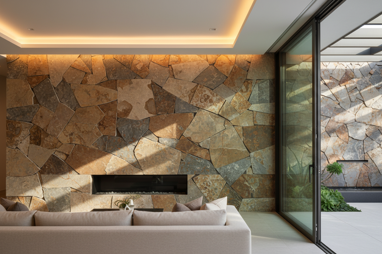Sliced Stone Mosaic Tiles