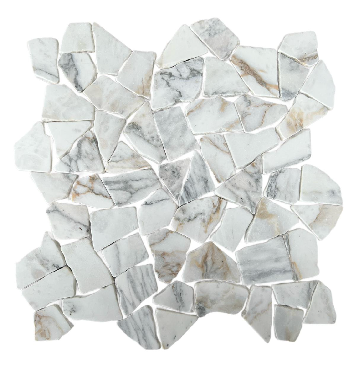 Calacatta Marble Mosaic Tiles - Pebble Tile Shop