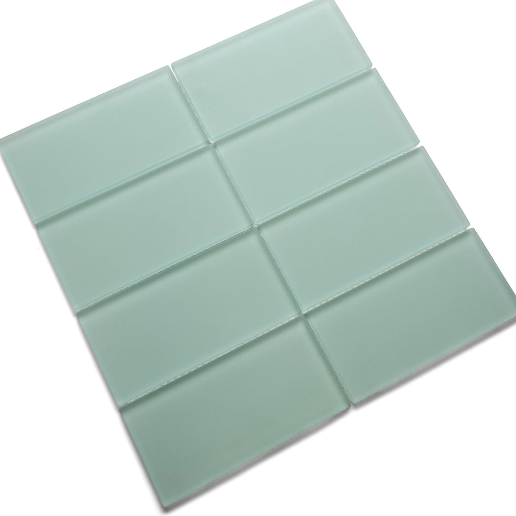 Frosted Sage Green Glass Subway Tile Pebble Tile Shop frosted-sage-green-glass-subway-tile-pebble-tile-shop