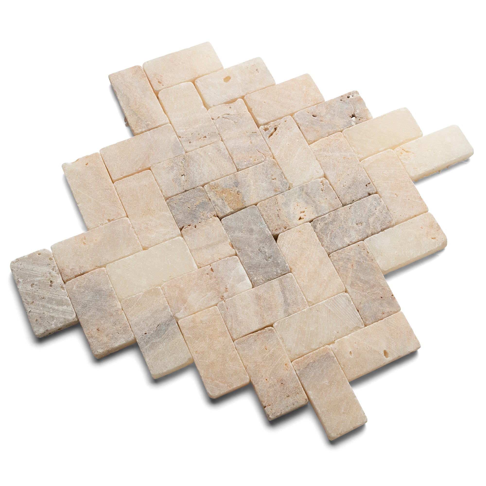 【THE MOZZ】Classic Quilted Herringbone Setup Black n White Herringbone Mosaic | Unique Design Solutions