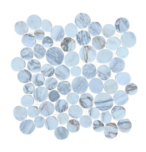 Calacatta Moon Marble Mosaic Tile